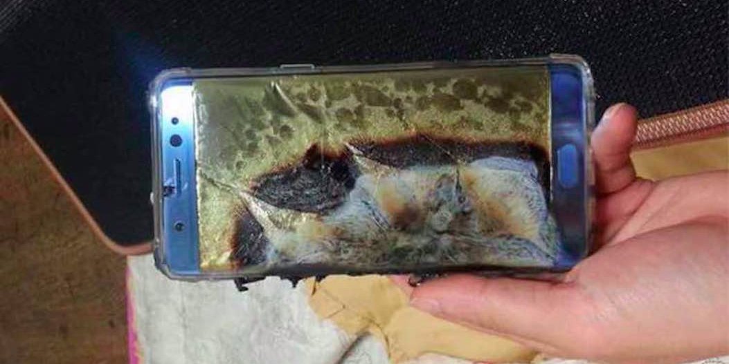 Cell phone with overheated battery