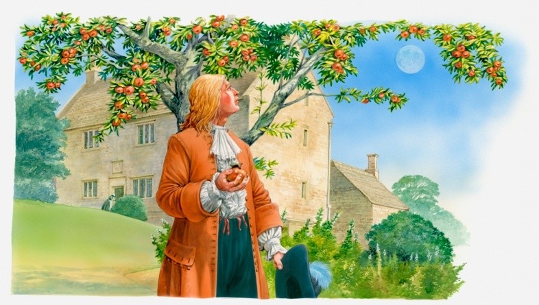 Isaac Newton in thought